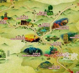 桂林景点地图(长沙景点地图)